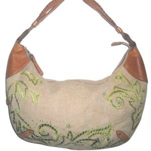Cole Haan Embroidered Hobo Handbag